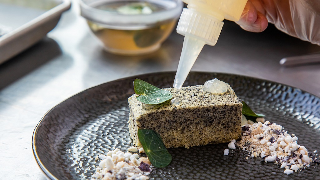 plating vegetarian sustainability dish