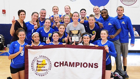 JWU women's volleyball team