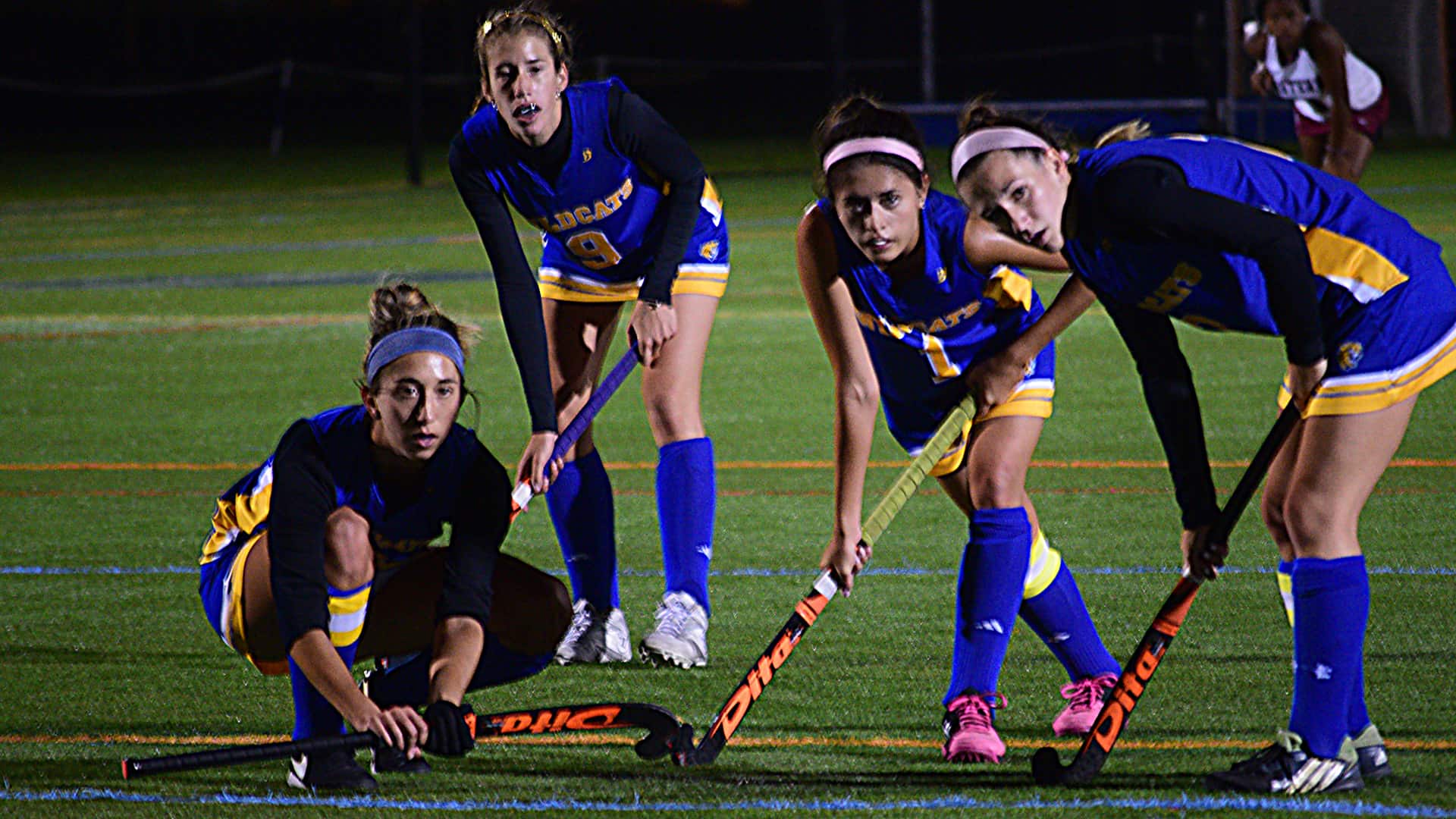 Kristina Brunette, 3rd from left, JWU Field Hockey Team 