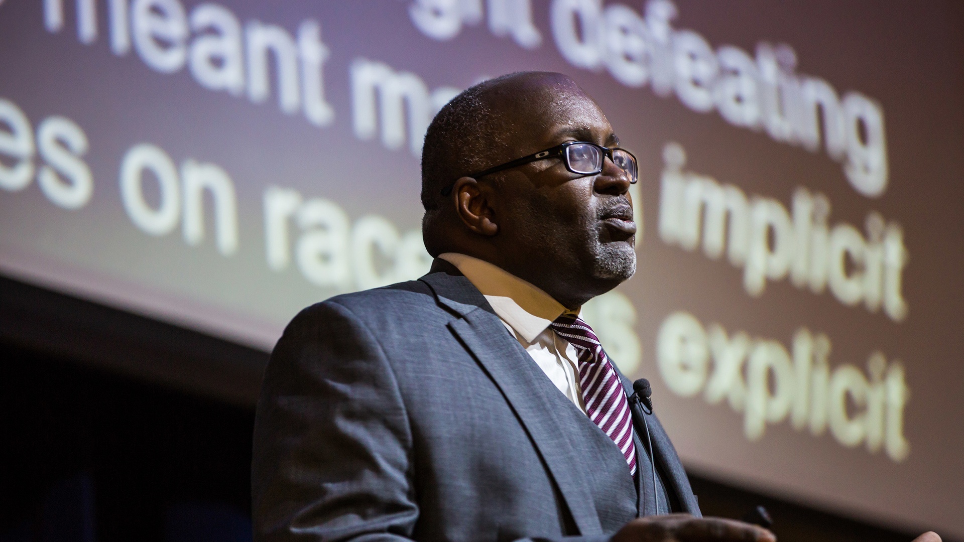 NPR's Eric Deggans speaking at JWU Providence