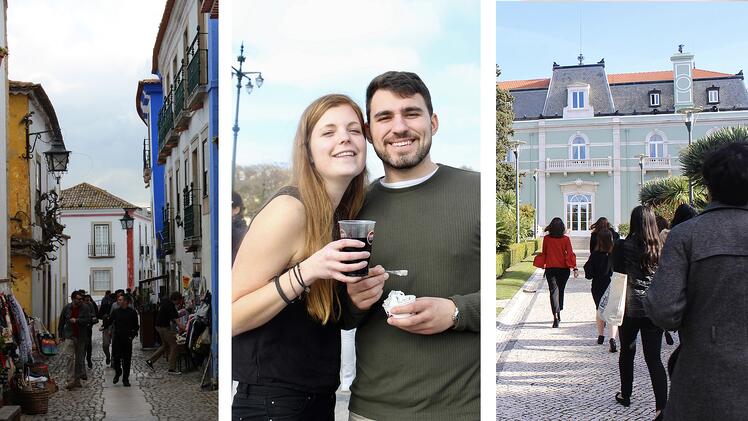 Hospitality students enjoying Lisbon.