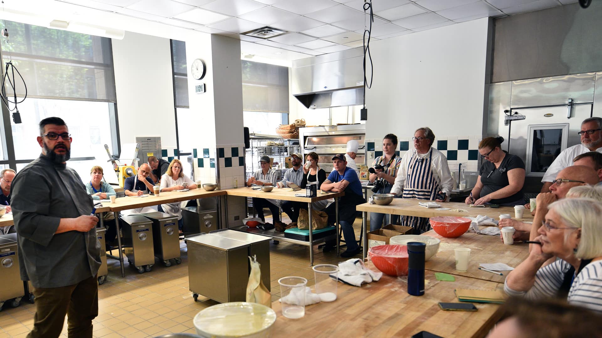 Puratos sourdough bread workshop at the Bread Symposium, JWU Charlotte.