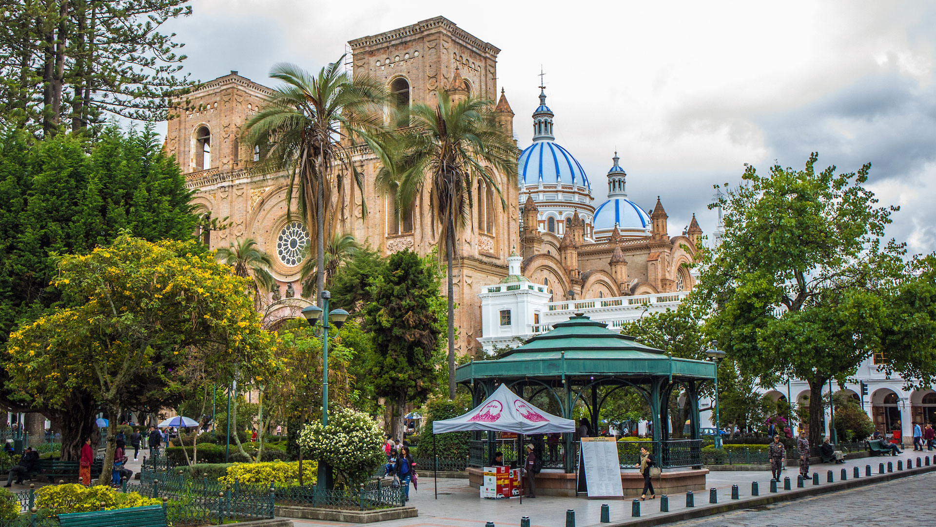 One of many historical buildings in Cuenca, Ecuador's third largest city