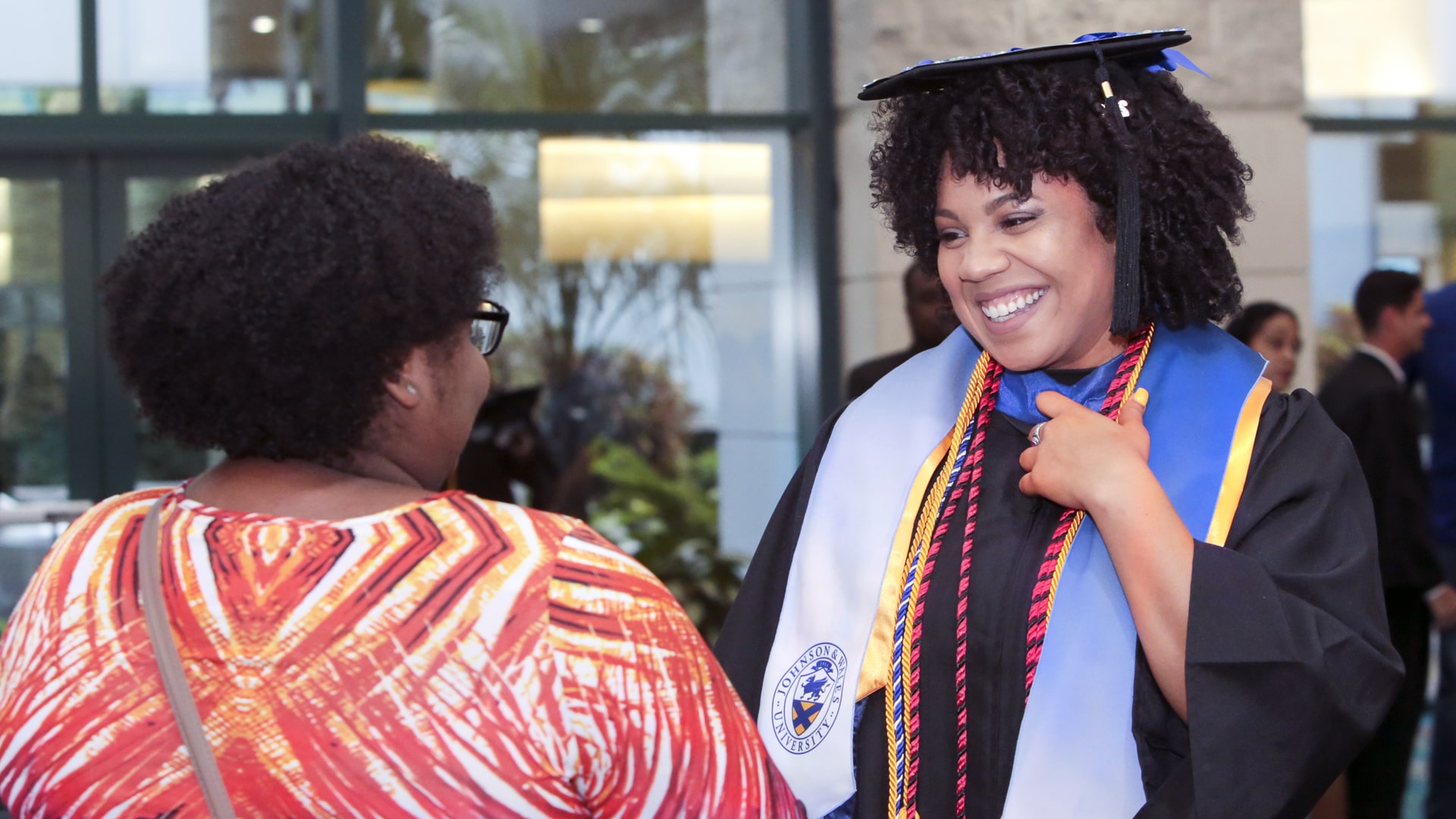 Friends at commencement.