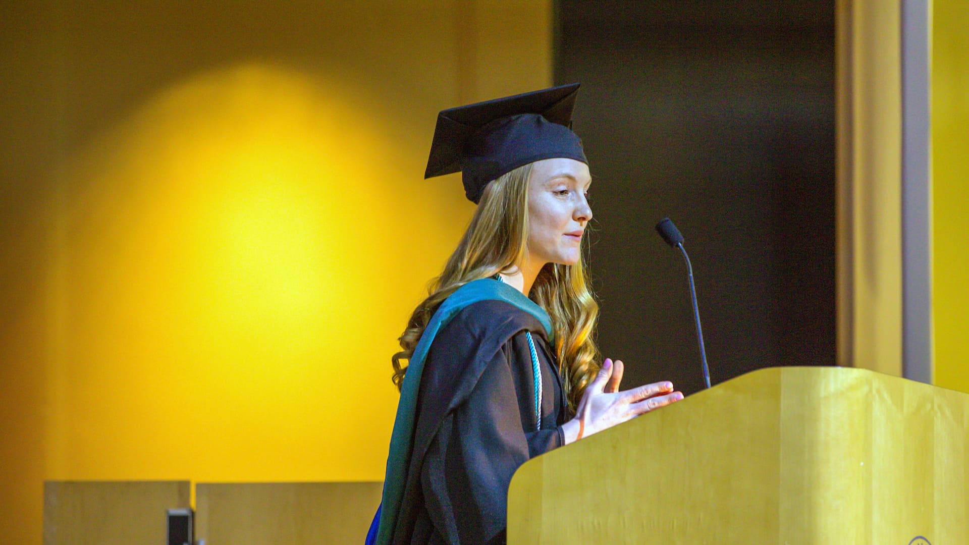 Alysse Pazienza at the ceremony.