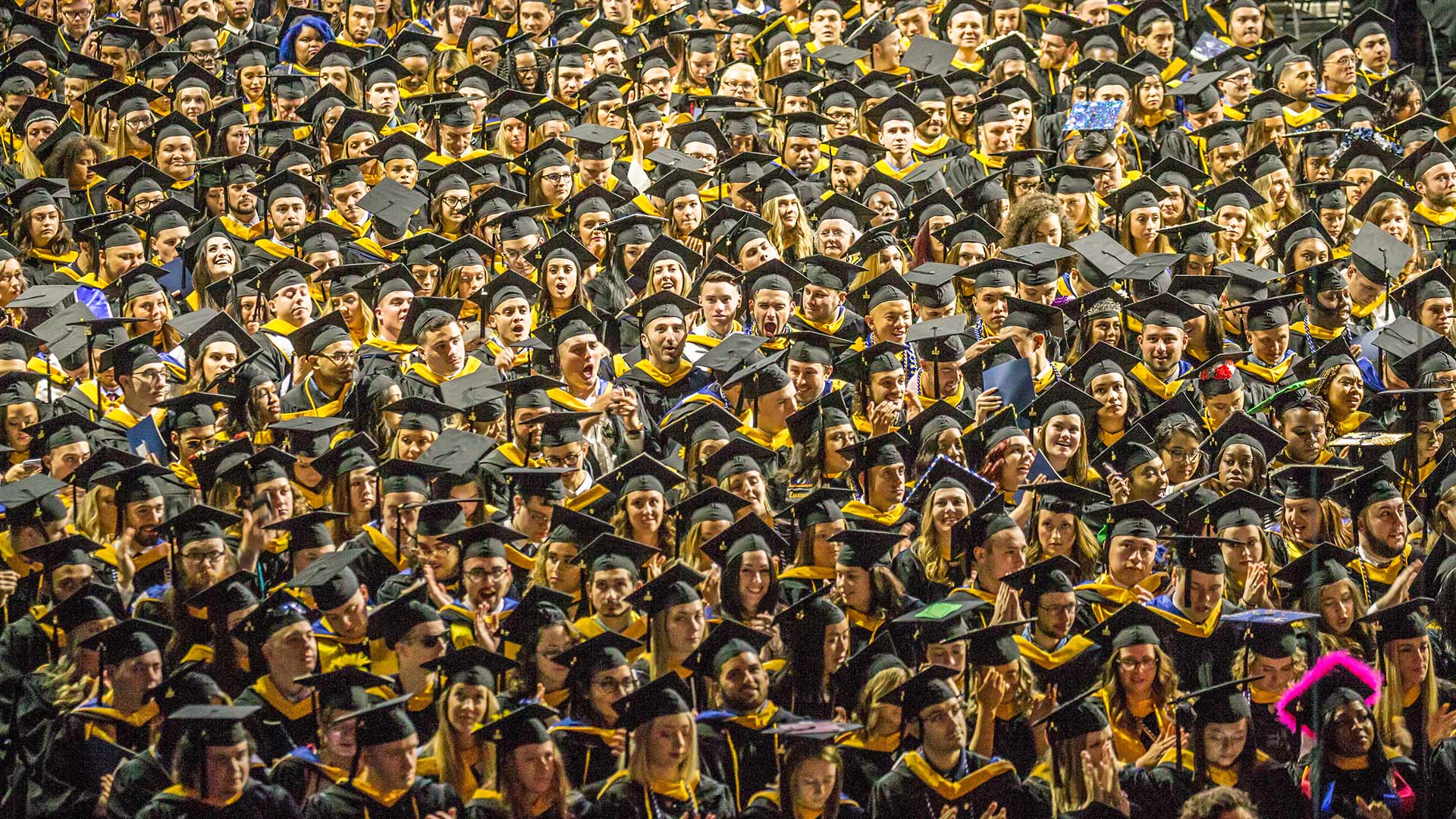 Students at Commencement