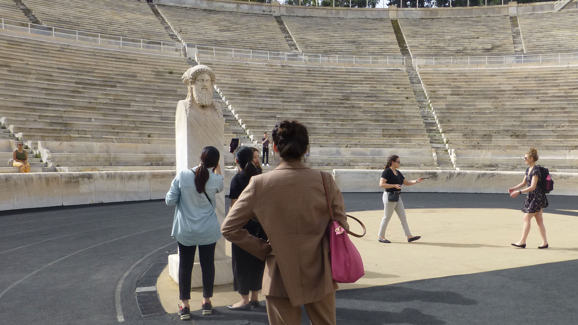 The Panathenaic Stadium, where modern Olympic games began in 1896.