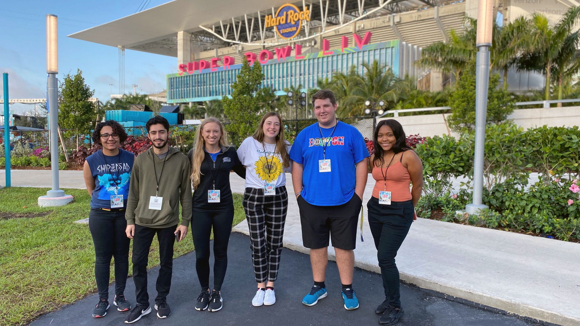 NMI JWU SEEM Volunteers at Super Bowl LIV