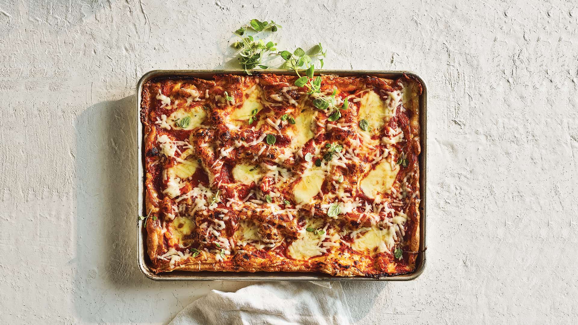 Grandma Pie from Peter Reinhart’s “Perfect Pan Pizza” Photo: Johnny Autry