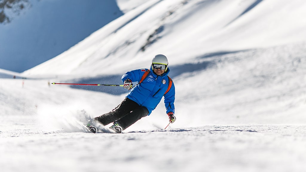 Person skiing