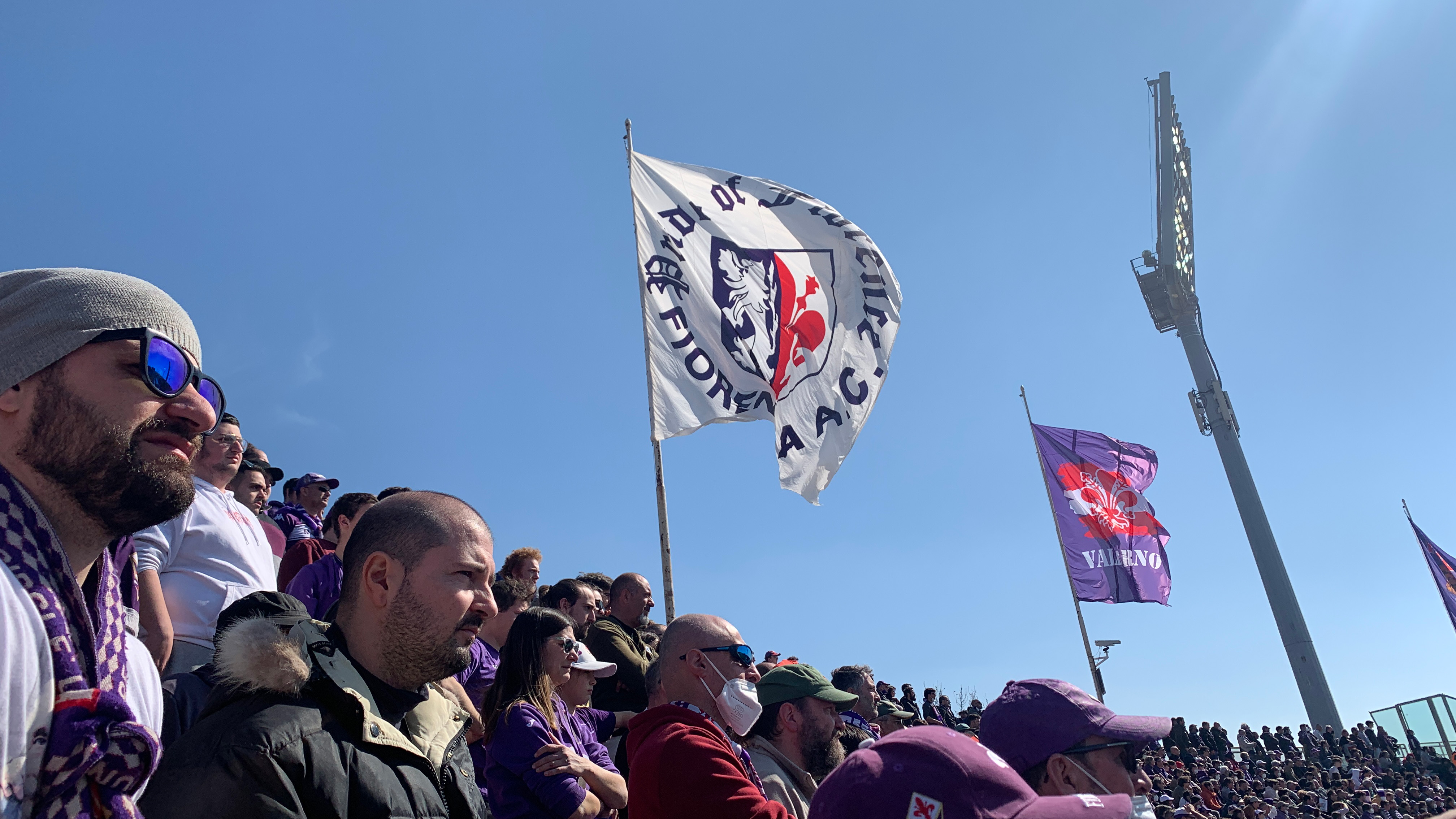 Crowd at a football match in Italy