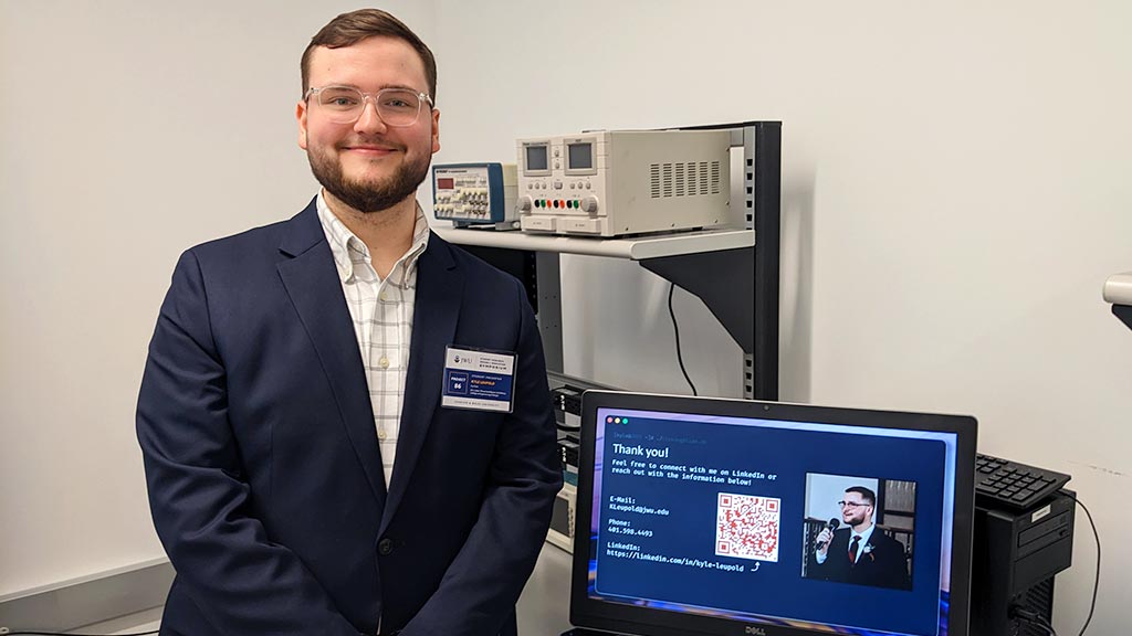 Kyle Leupold '23 presented on his experience competing in and winning the Colorado Cyber Games in October 2022