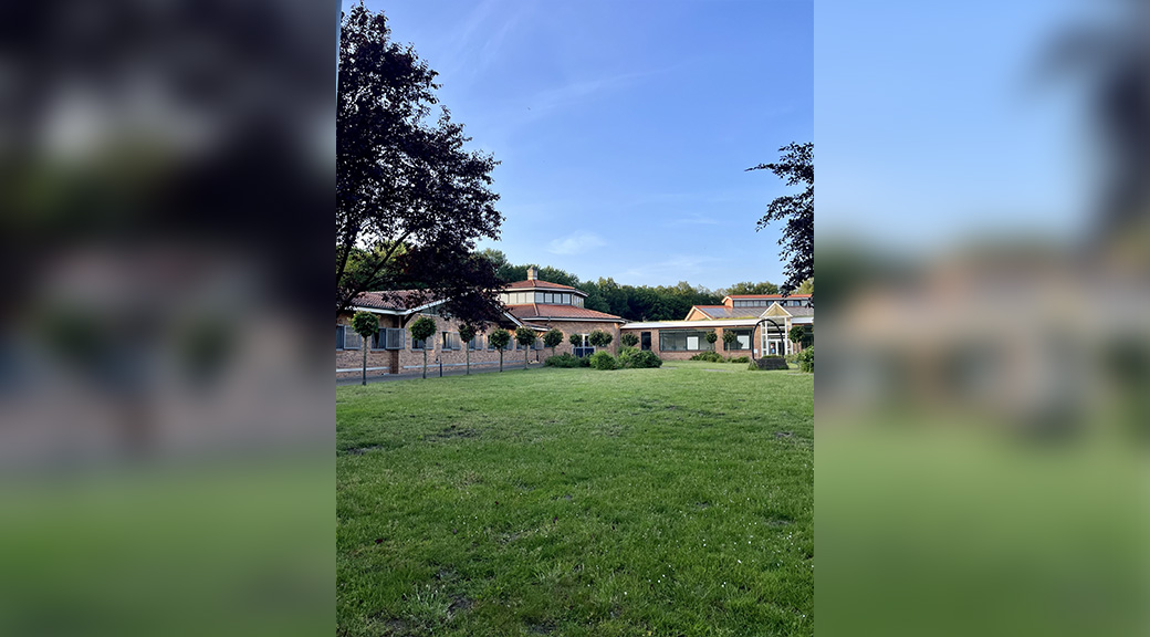 View of riding school in Germany