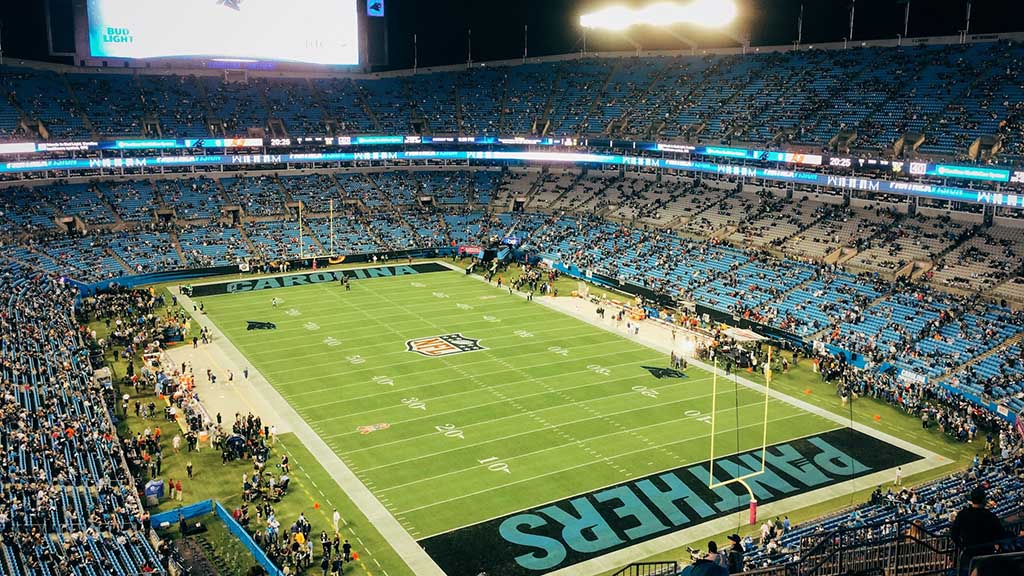 NFL Carolina Panther's game at Bank of America Stadium. Photo courtesy of Unsplash. 