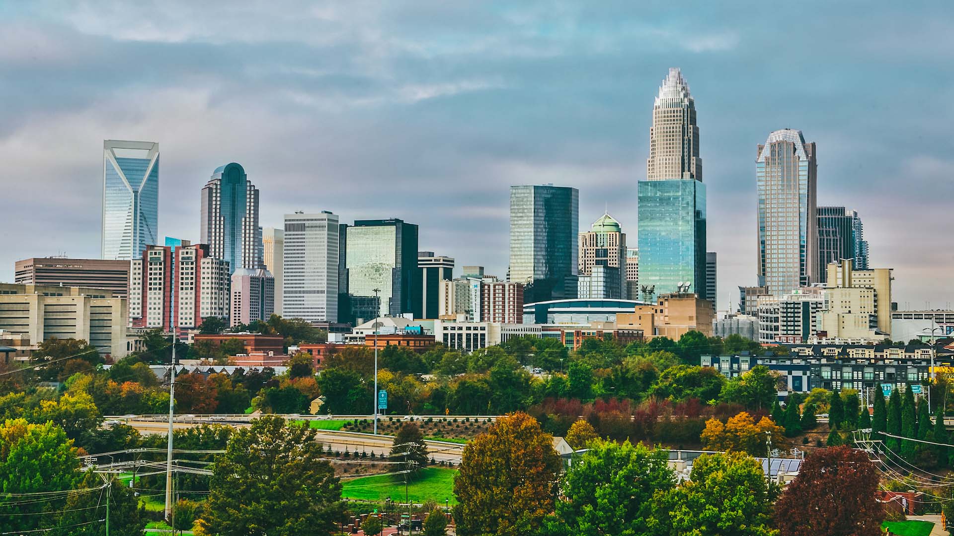 Charlotte, N.C. skyline; copyright The Charlotte Regional Visitors Authority (CRVA)