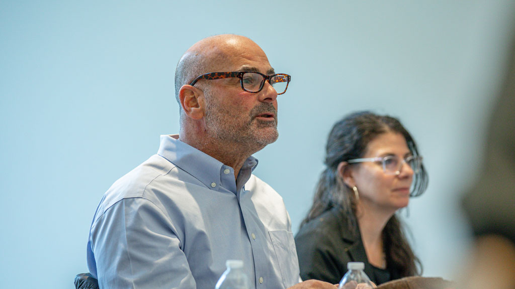 Instructor Eugene Santos and Associate Professor Deanna Marzocchi