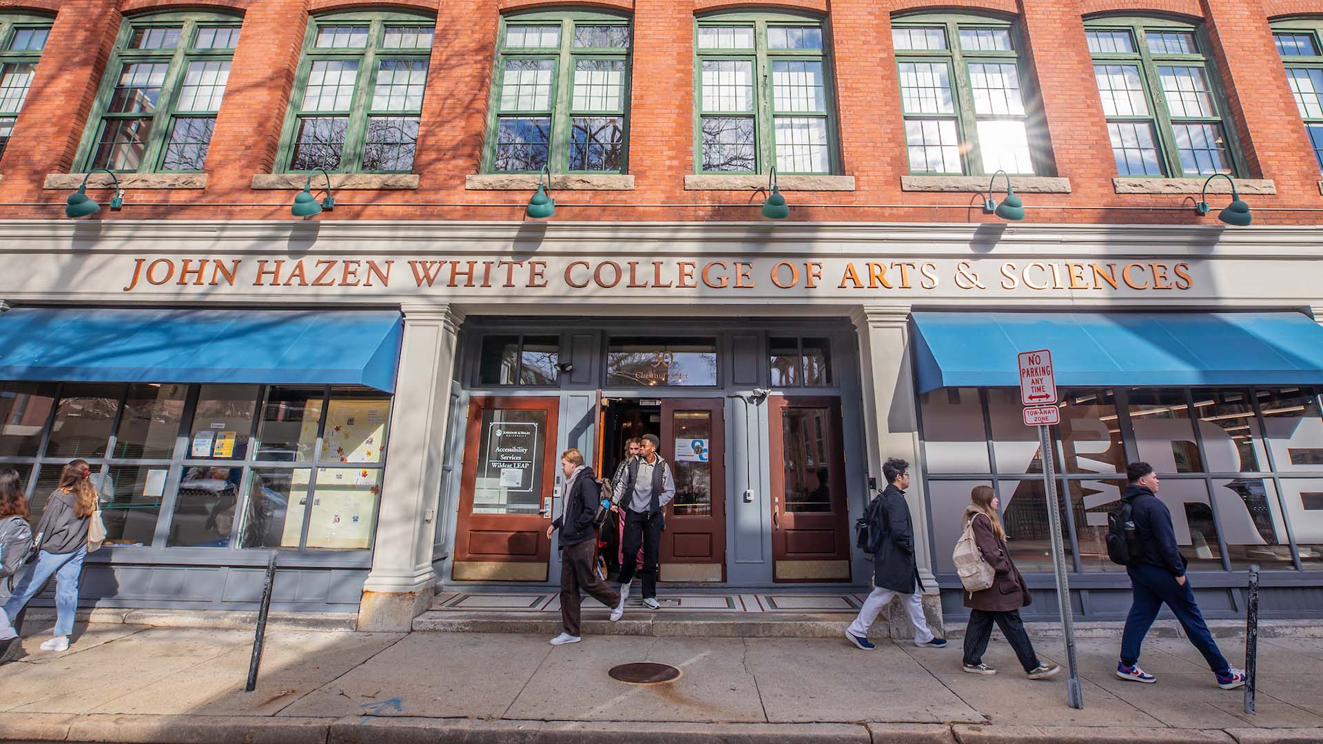 The exterior of JHW College of Arts & Sciences building