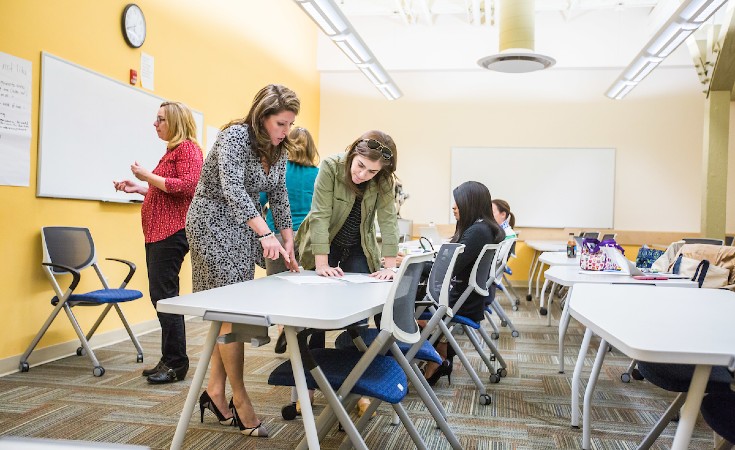 Educational Leadership students at the Providence Campus 